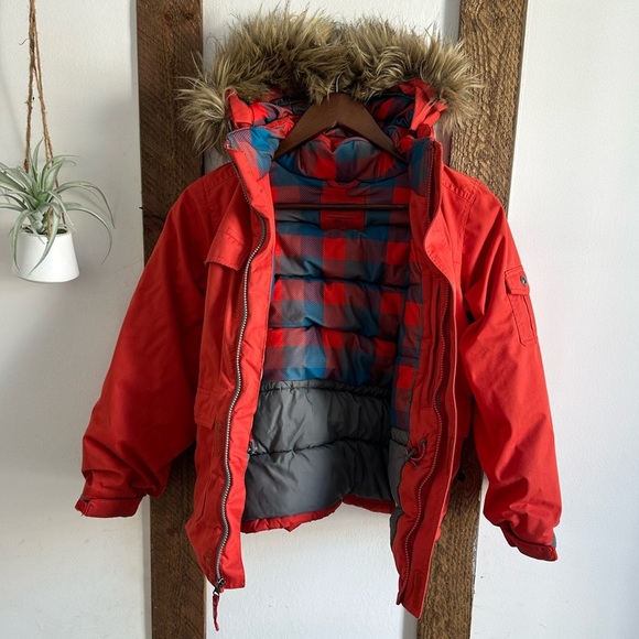 GORGEOUS LL Bean Kids Medium Winter Coat Insulated Parka Jacket Removable Hood
